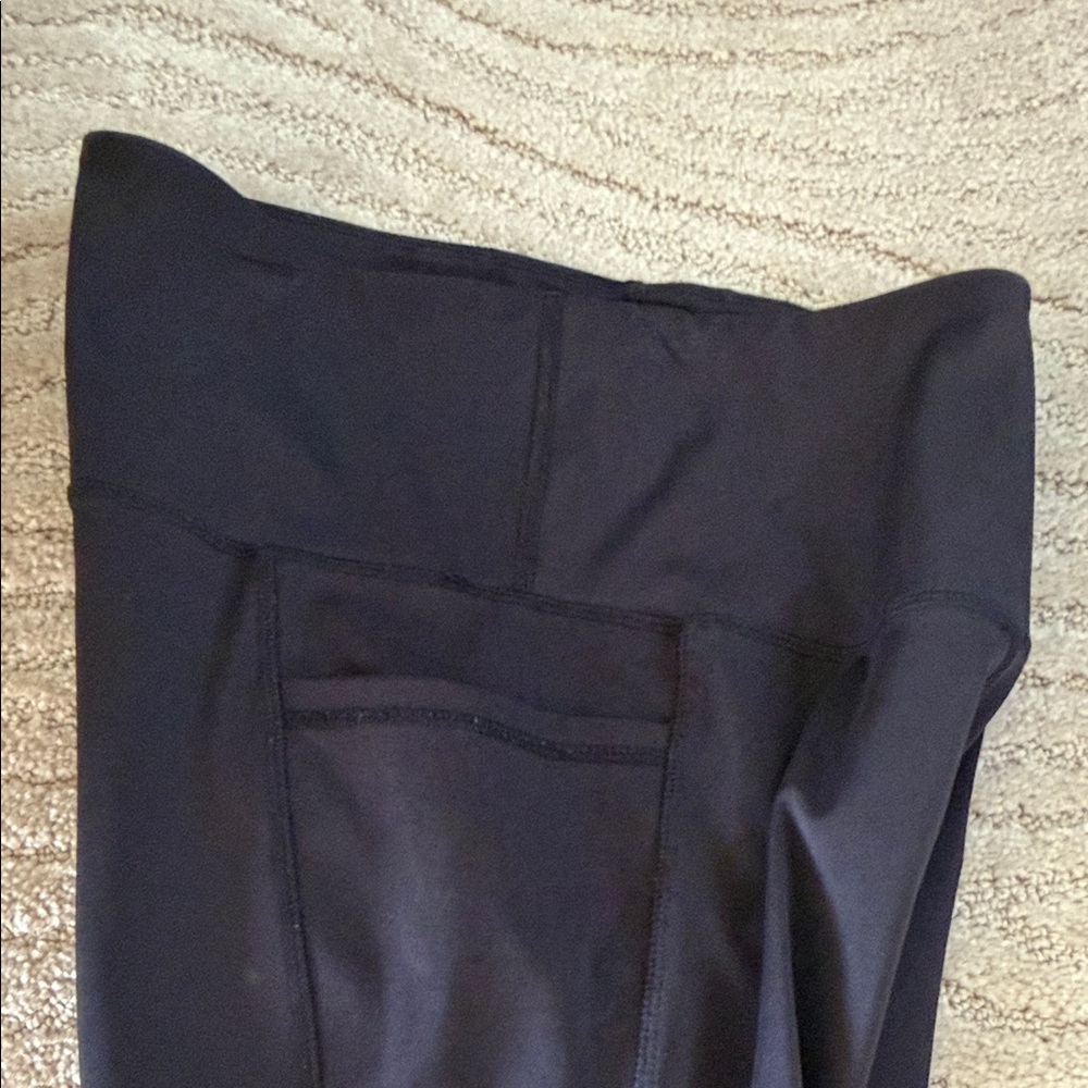 Black High-Waisted Leggings - Medium - Picture 3 of 5
